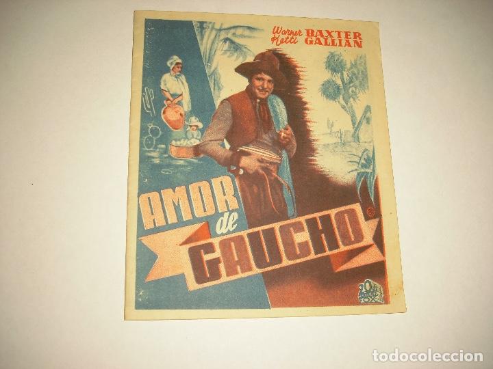 Cine: AMOR DE GAUCHO . PROGRAMA DOBLE SIN PUBLICIDAD - Foto 1