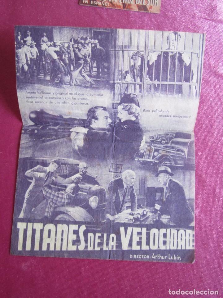 Cine: TITANES DE LA VELOCIDAD JOHN WAYNE PROGRAMA DE CINE DOBLE C16 - Foto 5