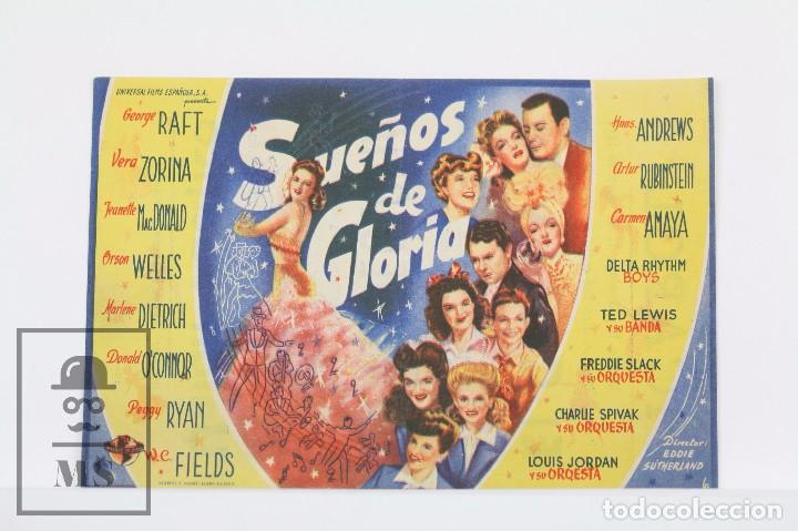 Cine: Programa de Cine Simple - Sue&ntilde;os De Gloria - Universal Films - A&ntilde;o 1946 - Foto 1