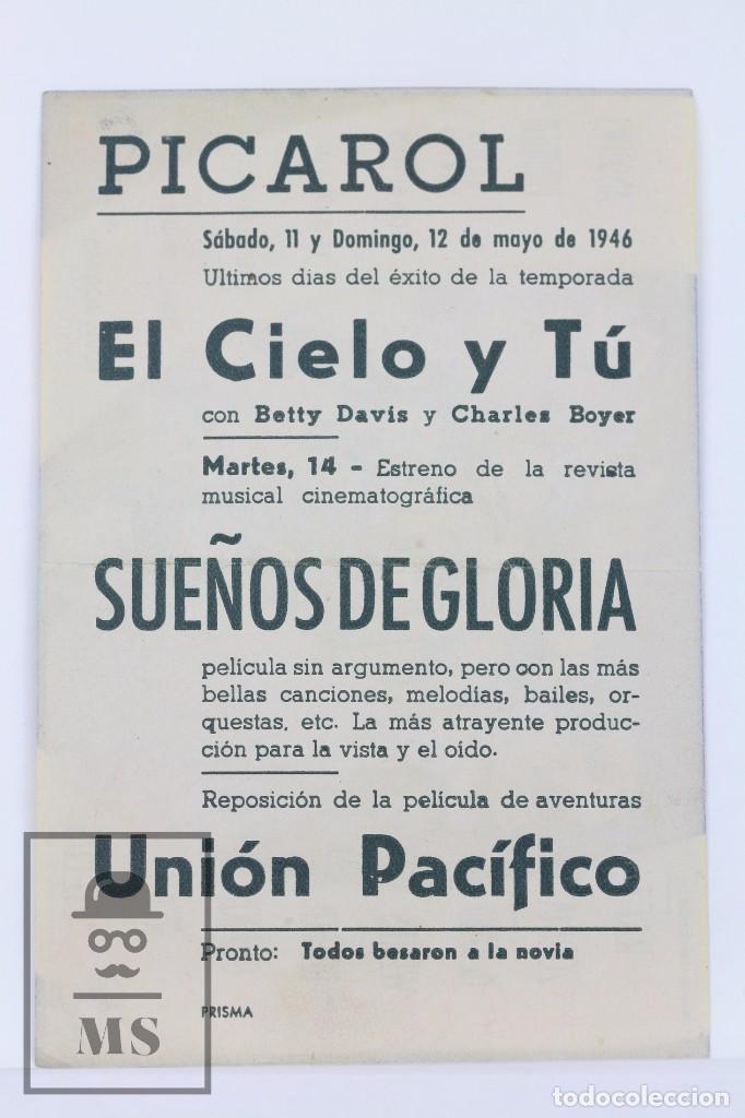Cine: Programa de Cine Simple - Sue&ntilde;os De Gloria - Universal Films - A&ntilde;o 1946 - Foto 2