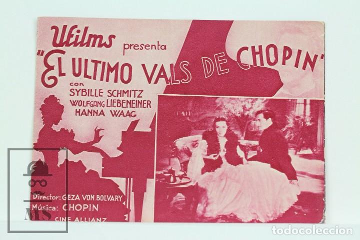 Cine: Programa de Cine Doble - El Ultimo Vals De Chopin / Sybille Schmitz - Ufilms - Foto 1