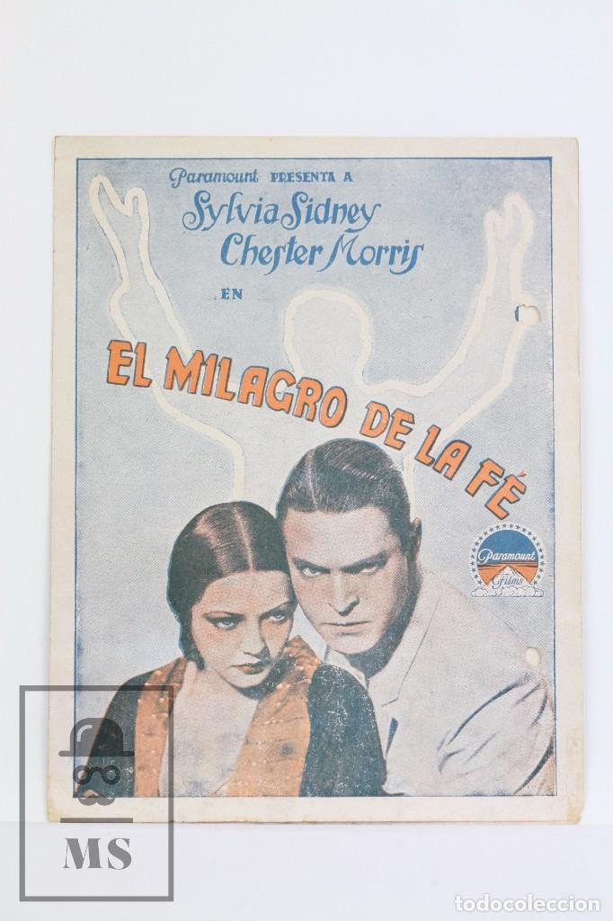 Cine: Programa de Cine Doble - El Milagro De La F&eacute; / Silvia Sidney, Chester Morris - Paramount - A&ntilde;o 1933 - Foto 1