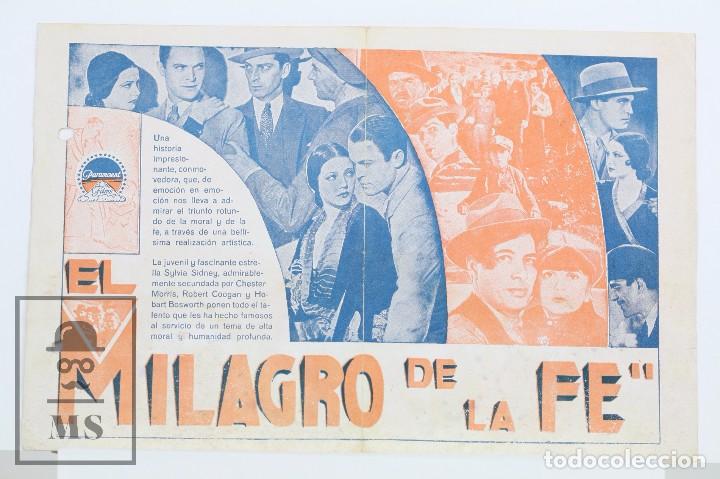 Cine: Programa de Cine Doble - El Milagro De La F&eacute; / Silvia Sidney, Chester Morris - Paramount - A&ntilde;o 1933 - Foto 2