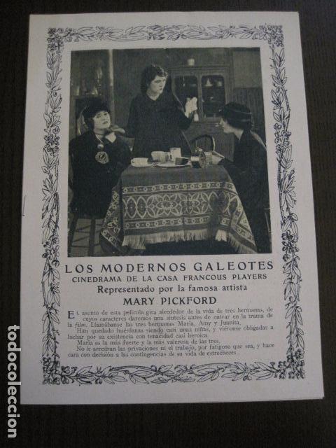 Kino: LOS MODERNOS GALEOTES - MARY PICKFORD - FRANCOUS PLAYERS - PROGRAMA AJURIA - VER FOTOS - (C-4030)
