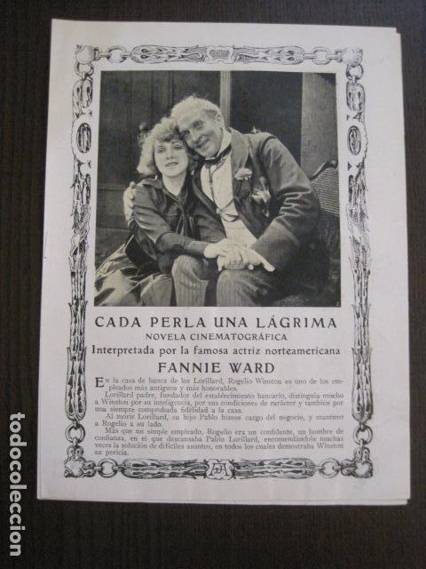  Flyers Publicitaires de films Anciens: CADA PERLA UNA LAGRIMA - FANNIE WARD  - PROGRAMA AJURIA - VER FOTOS - (C-4031)