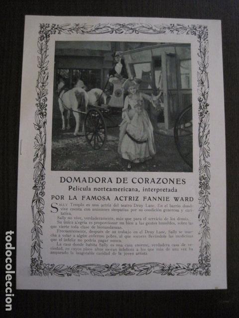  Flyers Publicitaires de films Anciens: DOMADORA DE CORAZONES - FANNIE WARD  - PROGRAMA AJURIA - VER FOTOS - (C-4038)