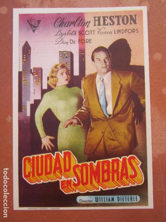 Cine: ciudad en sombras , charlton heston , lizabeth scott , cine roch alca&ntilde;iz
