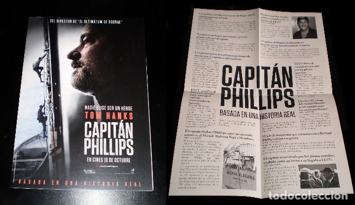 Cine: Folleto de mano Capit&aacute;n Phillips desplegable - Foto 1