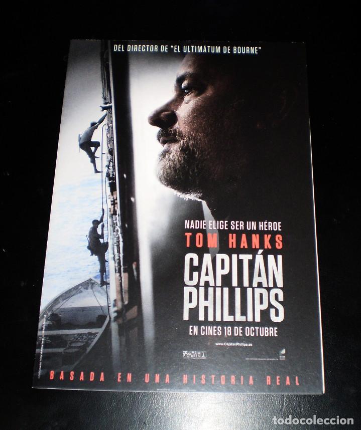 Cine: Folleto de mano Capit&aacute;n Phillips desplegable - Foto 2