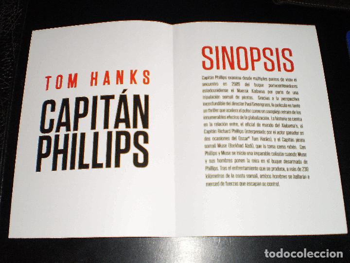 Cine: Folleto de mano Capit&aacute;n Phillips desplegable - Foto 4