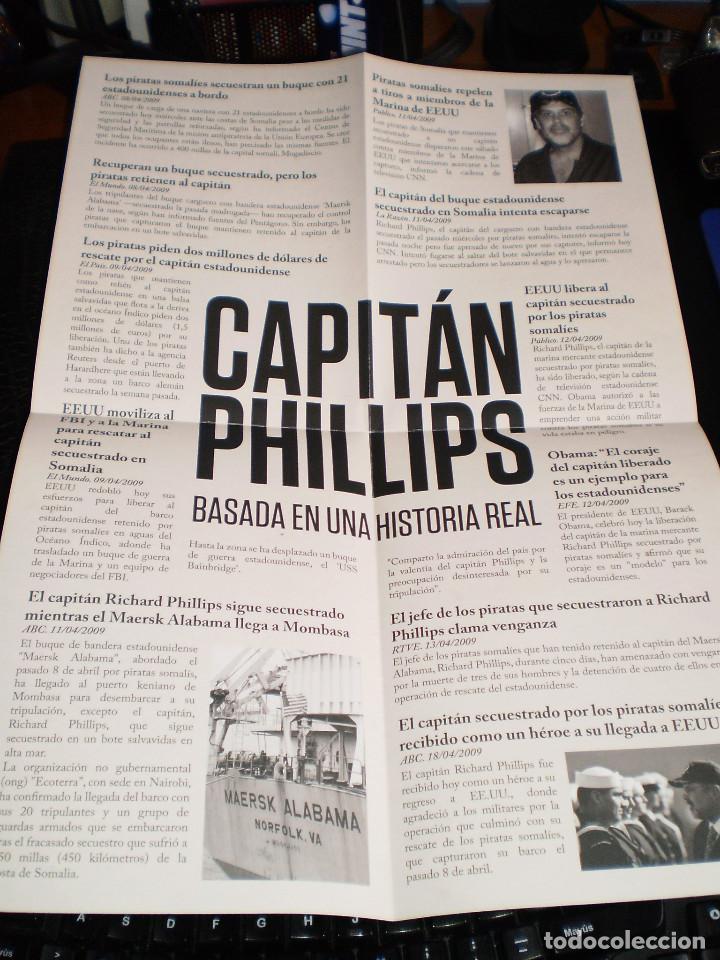 Cine: Folleto de mano Capit&aacute;n Phillips desplegable - Foto 5