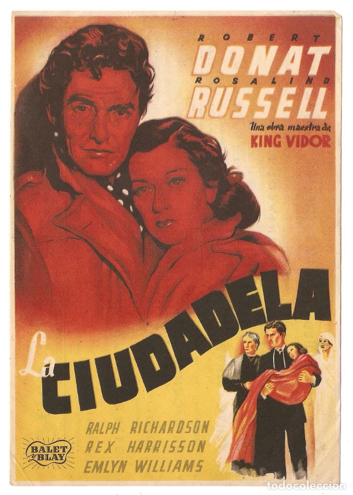 Cinema: LA CIUDADELA - ROBERT DONAT, ROSALIND RUSSELL - DIRECTOR KING VIDOR - CINE CONTINENTAL, MOLLET