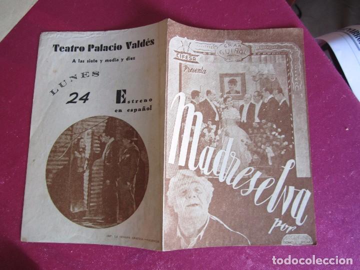 Cine: MADRESELVA ,PROGRAMA DE CINE DOBLE, A&Ntilde;OS 40 C2 - Foto 1