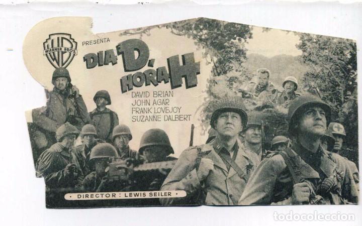 Cine: D&Iacute;A D, HORA H, con John Agar. TROQUELADO. C/I. - Foto 2