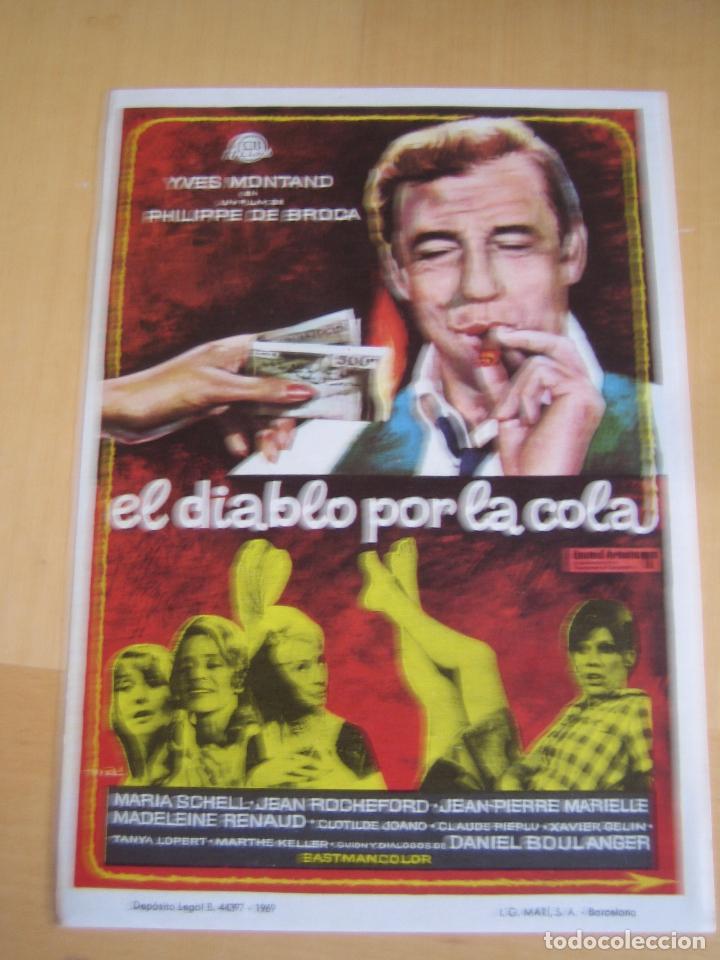 Kino: el diablo por la cola yves montand folleto de mano original estreno impreso cine triumfo
