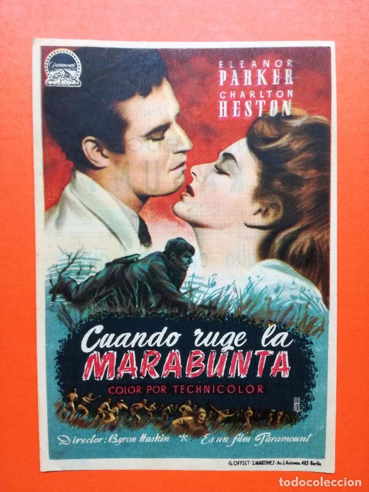 Cine: CINE  FAMILIAR- CUANDO RUGE LA MARABUNTA- ELEONOR PARKER, CHARLTON HESTON