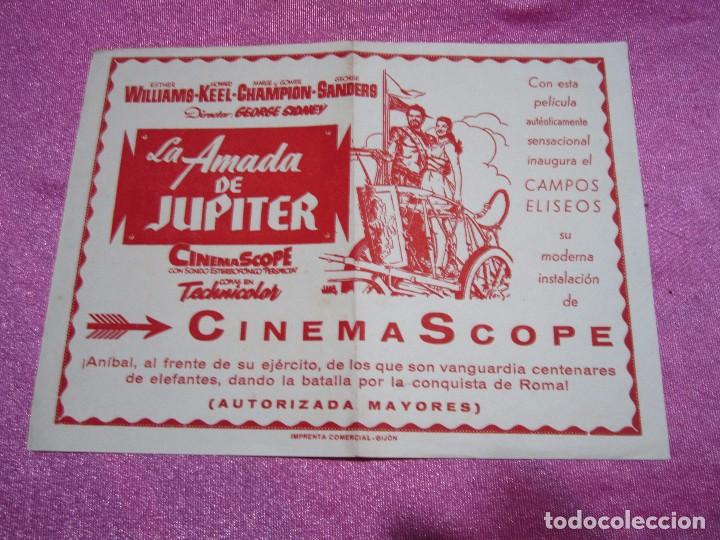 Cine: LA AMADA DE JUPITER ESTER WILLIAMS PROGRAMA CINE MUY RARO . C2 - Foto 1