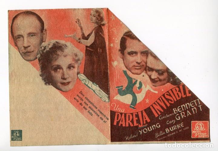 Cine: UNA PAREJA INVISIBLE, con Cary Grant. S/I.
