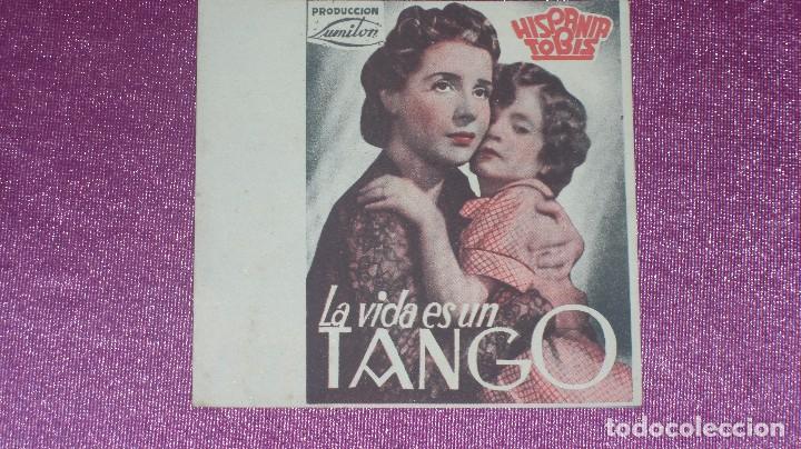 Cine: PROGRAMA DE CINE DOBLE LA VIDA ES UN TANGO HISPANIA TOBIS - Foto 1