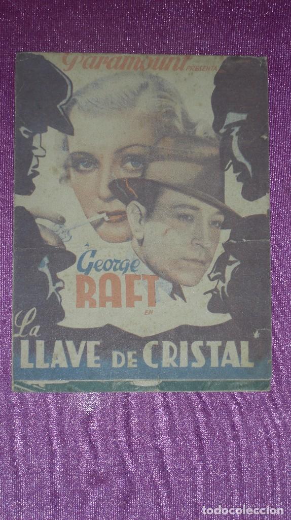 Cine: PROGRAMA DOBLE LA LLAVE DE CRISTAL- GEORGE RAFT - Foto 1