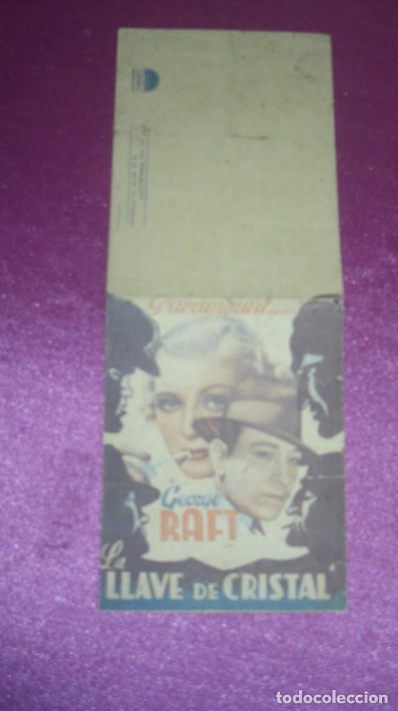 Cine: PROGRAMA DOBLE LA LLAVE DE CRISTAL- GEORGE RAFT - Foto 3