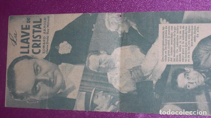 Cine: PROGRAMA DOBLE LA LLAVE DE CRISTAL- GEORGE RAFT - Foto 5