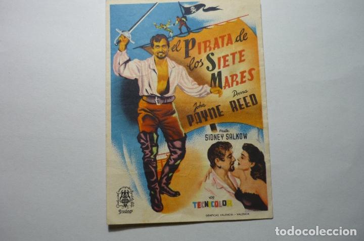 Cine: programa el pirata de los siete mares - john payne publicidad - Foto 1
