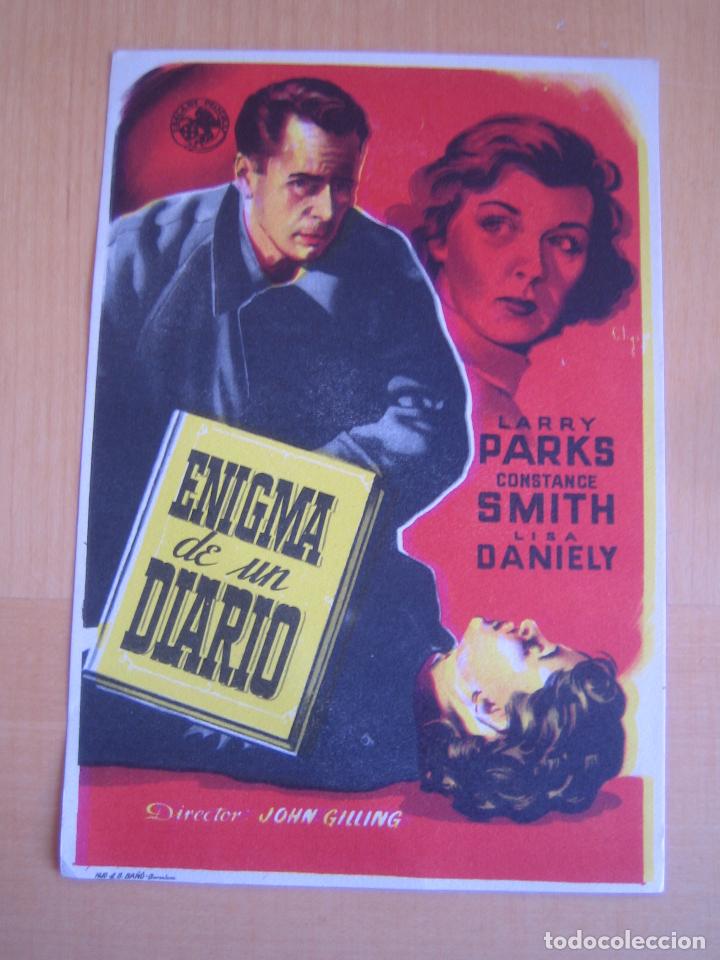 Cine: enigma de un diario soligo folleto de mano original estreno perfecto estado