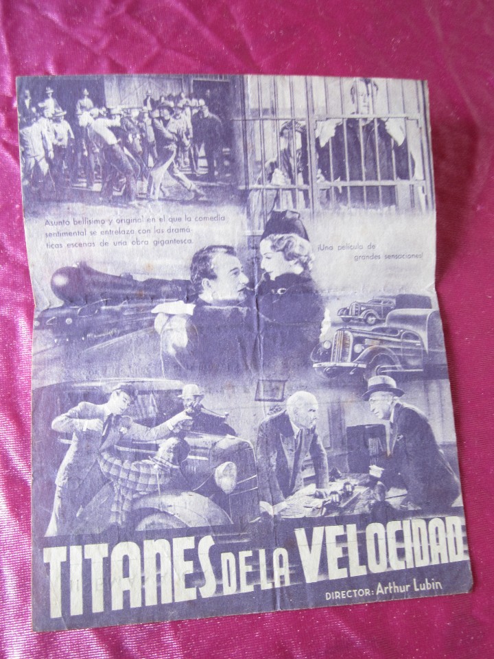 Cine: TITANES DE LA VELOCIDAD JOHN WAYNE PROGRAMA DE CINE DOBLE C16 - Foto 4