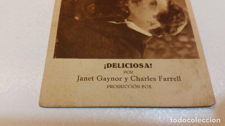 Cine: Deliciosa, Fox. Tarjeta postal. - Foto 3