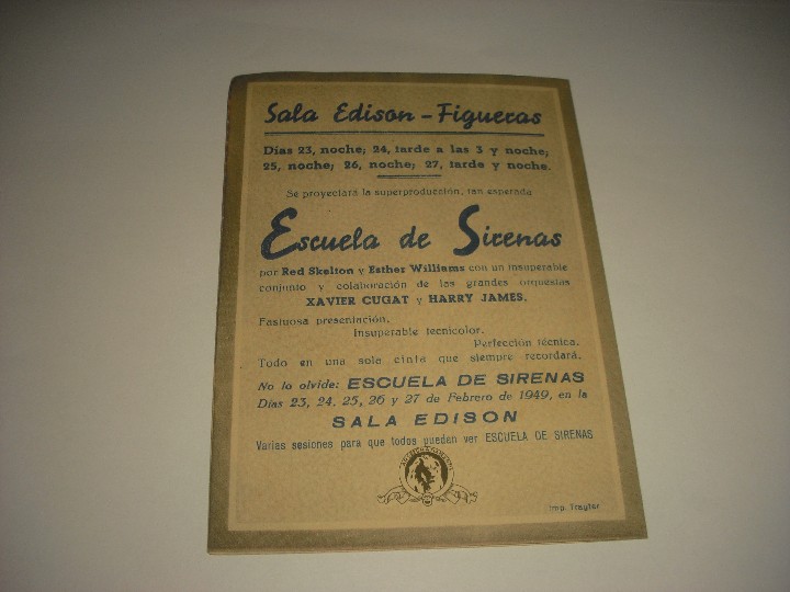 Cine: ESCUELA DE SIRENAS , PROGRAMA DOBLE CON PUBLICIDAD - Foto 3