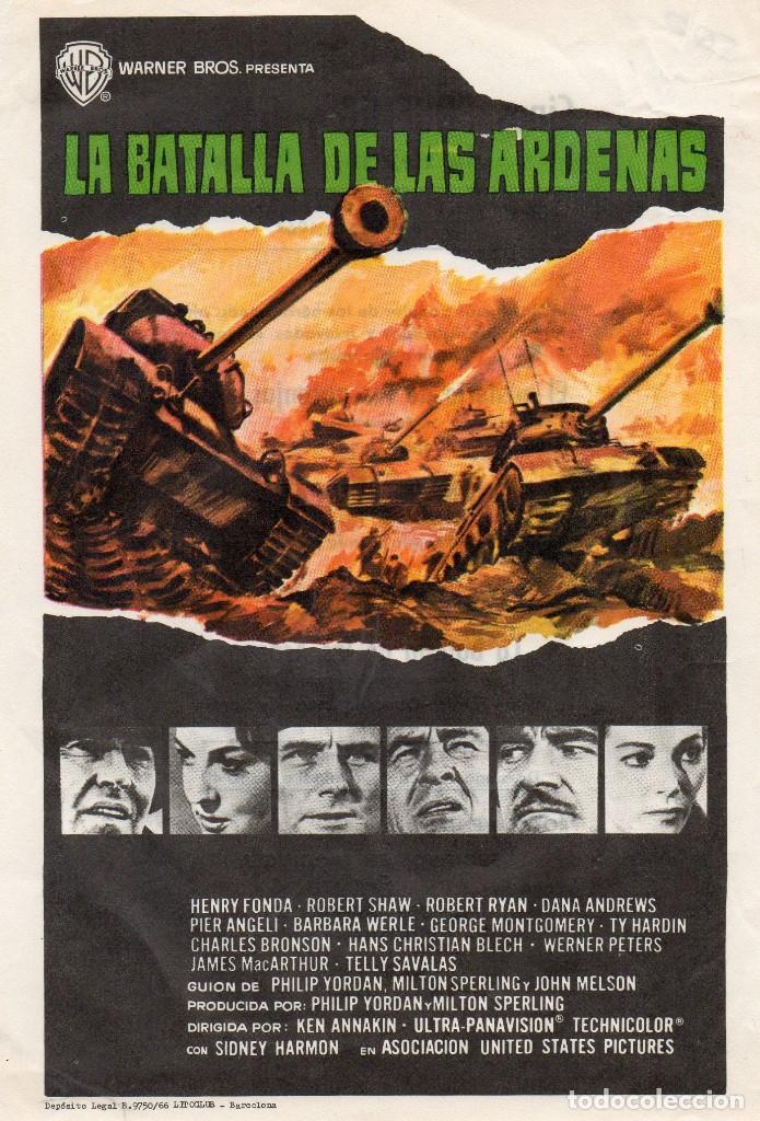 Cine: LA BATALLA DE LAS ARDENAS, CON PUBLICIDAD - Foto 1