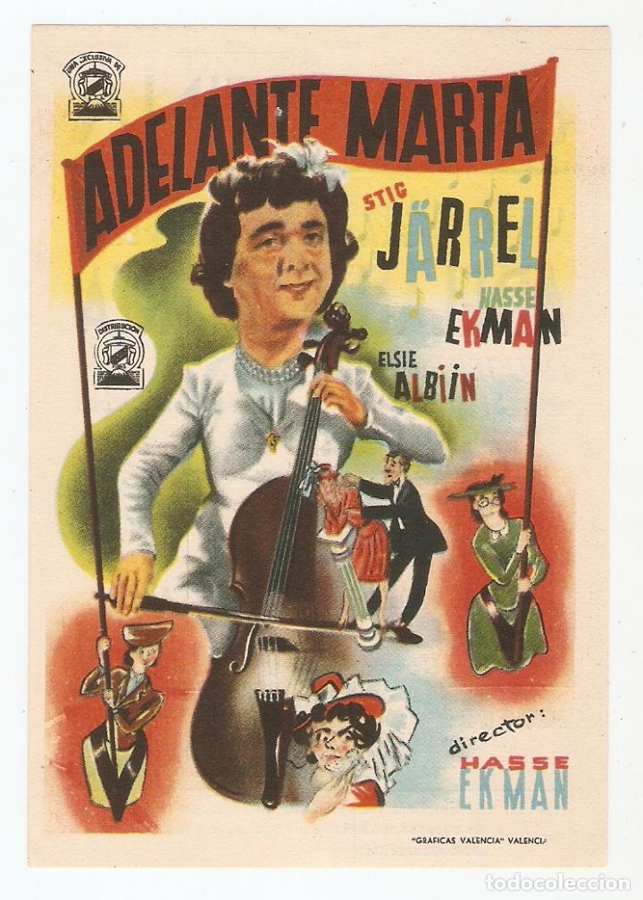 Cine: ADELANTE MARTA - STIC J&Auml;RREL, HASSE EKMAN, ELSIE ALBIIN - DIRECTOR HASSE EKMAN - CINE CRISTINA