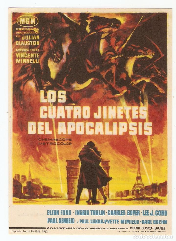 Cinema: LOS CUATRO JINETES DEL APOCALIPSIS - GLENN FORD, CHARLES BOYER - MGM - CINE SOCIEDAD LA PRINCIPAL