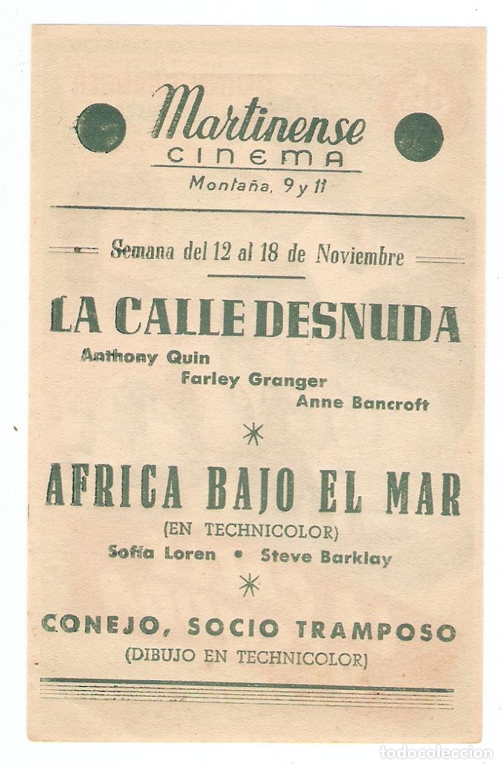 la calle desnuda - anthony quinn, farley grange - Buy Flyers of action  movies on todocoleccion