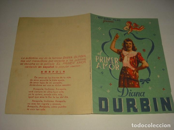 Cine: EL PRIMER AMOR . DIANA DURBIN . PROGRAMA DOBLE - Foto 1