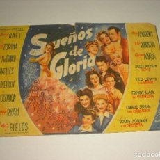 Cine: SUEÑOS DE GLORIA, CON PUBLICIDAD