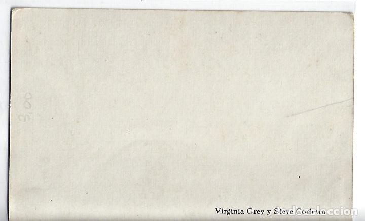 Cine: Virginia Grey y Steve Cochran - Postal cine - Foto 2