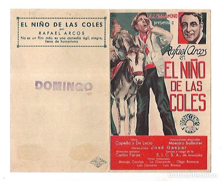 Cine: PROGRAMA DE CINE DOBLE. EL NI&Ntilde;O DE LAS COLES. S/P. RAFAEL ARCOS. VER - Foto 1