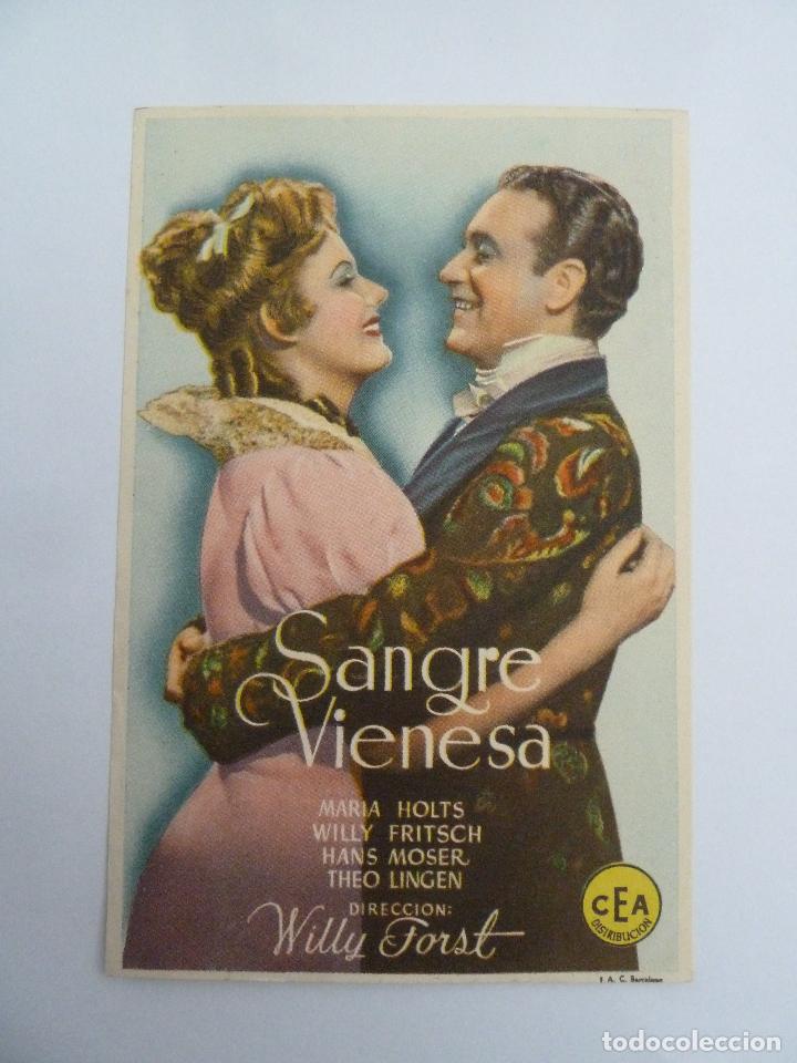 Cine: sangre vienesa folleto de mano original estreno perfecto estado