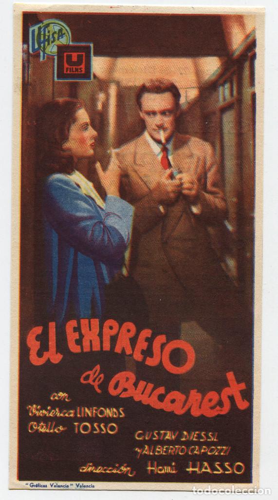 Cine: Folleto de mano de la pel&iacute;cula El Expreso de Bucarest - Foto 1