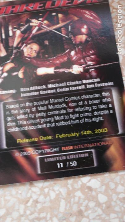 Cine: TRADING CARD LIMITED EDITION DAREDEVIL 2003 - Foto 2