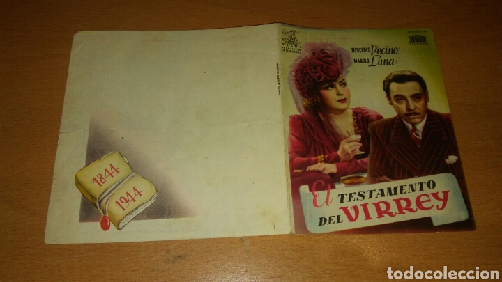 Cine: Programa de cine doble sin publicidad el testamento de un virrey - Foto 1