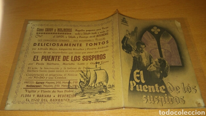 Cine: Programa de cine doble con publicidad el puente de los suspiros - Foto 1