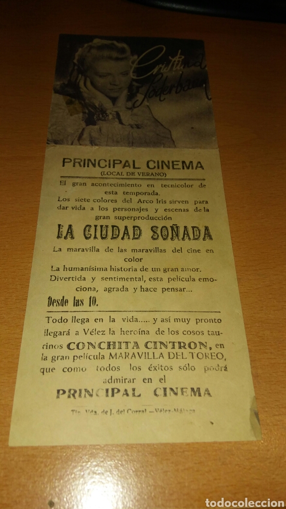 Cine: Programa de cine doble con publicidad la ciudad so&ntilde;ada - Foto 2