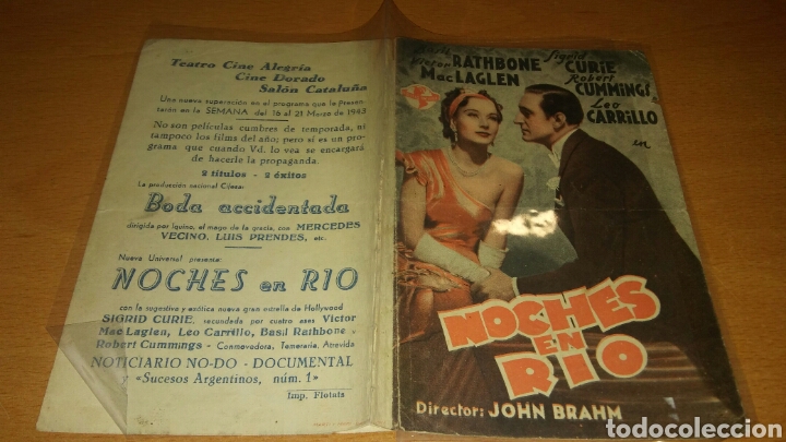 Cine: Programa de cine doble con publicidad noches en rio - Foto 1