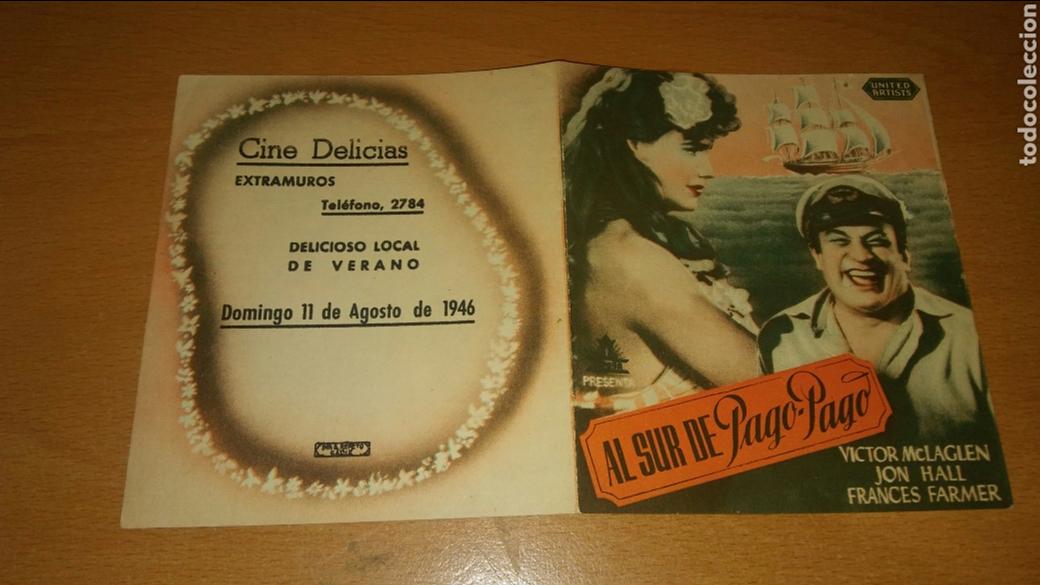 Cine: Programa de cine doble con publicidad al sur de pago pago - Foto 1