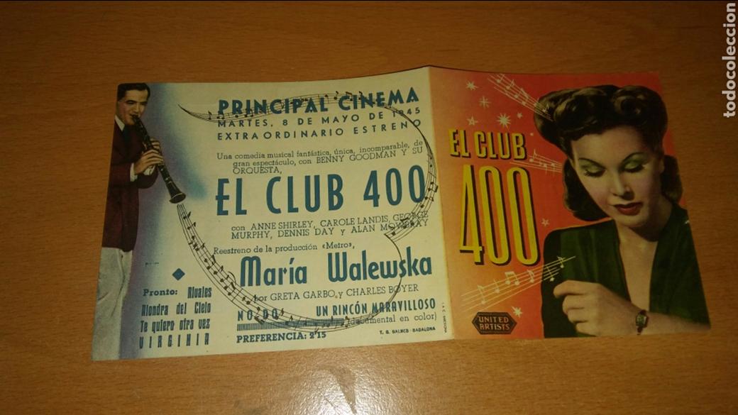Cine: Programa de cine doble con publicidad el club 400 - Foto 1