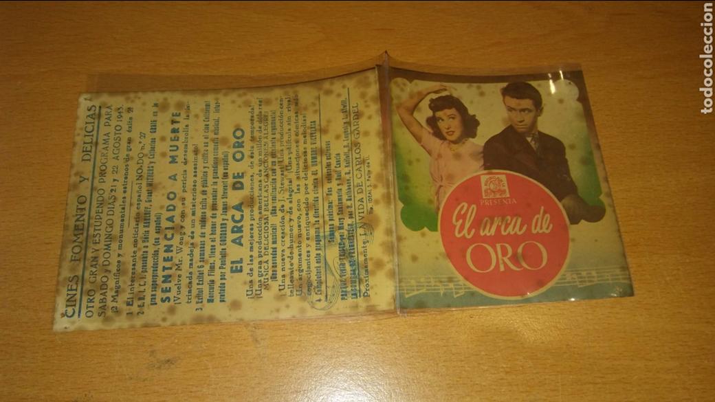 Cine: Programa de cine doble con publicidad el arca de oro - Foto 1