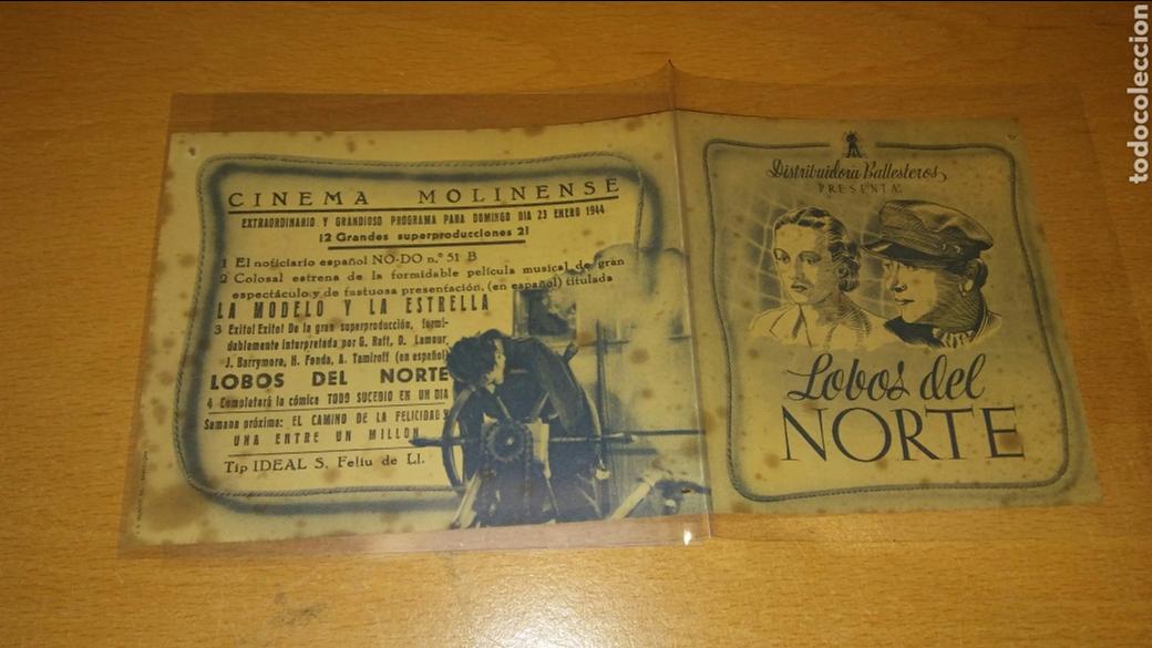 Cine: Programa de cine doble con publicidad lobos de norte - Foto 1